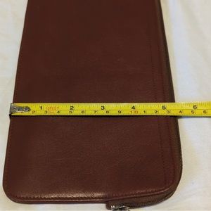 Levenger Brown Leather Travel Document Holder